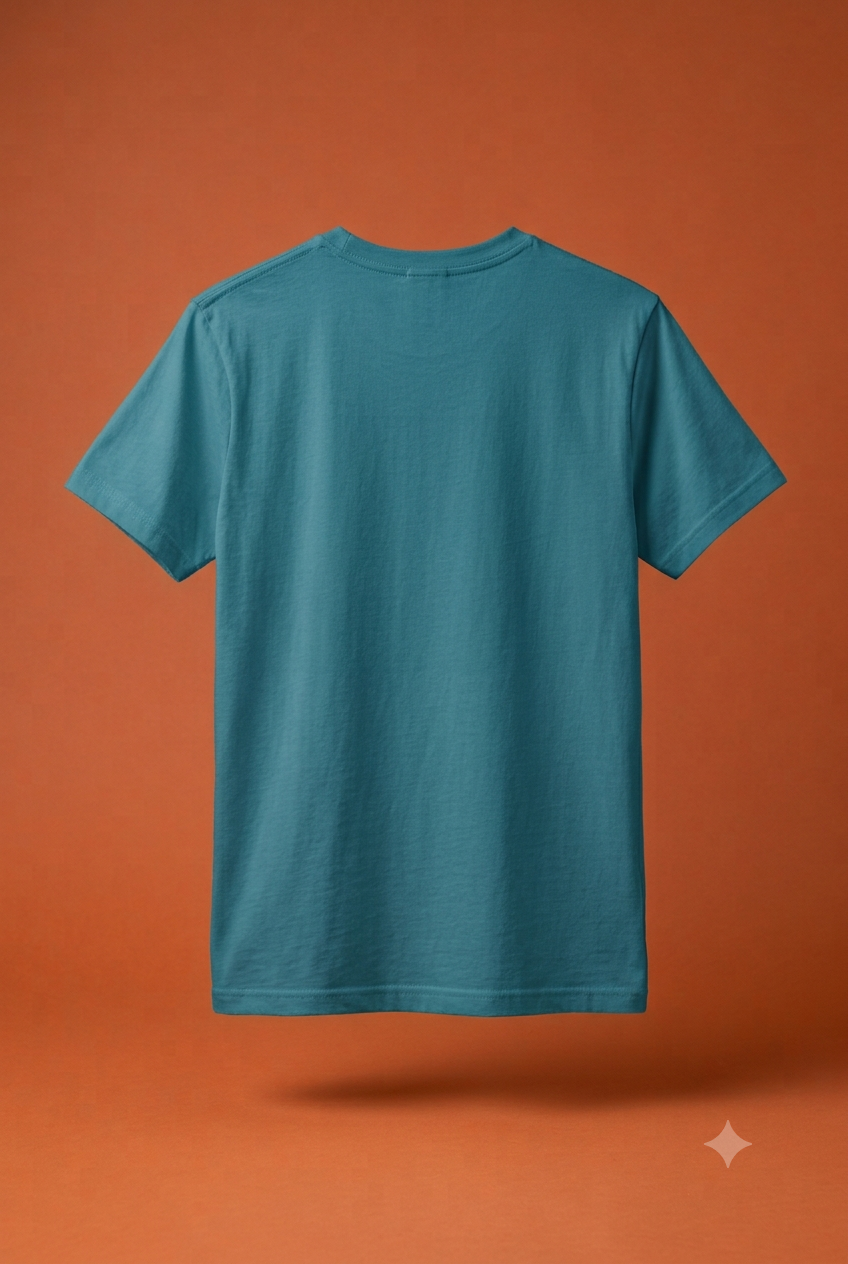 Premium Teal Teal Floating Short-Sleeve T-Shirt