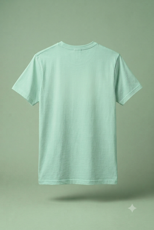 Floating Mint Comfort: A Minimalist Tee