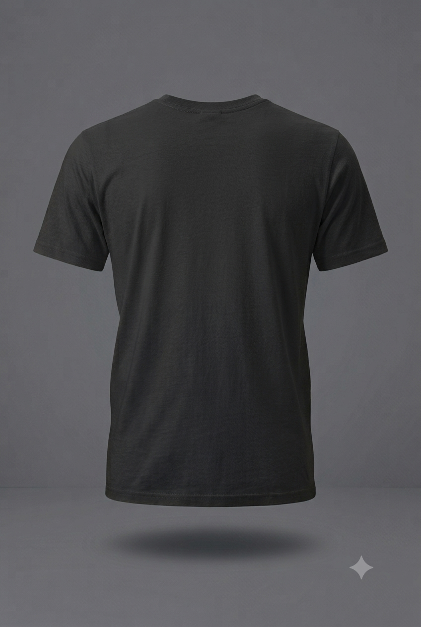 Quiet Thoughts Minimalist Graphic T-Shirt - Charcoal
