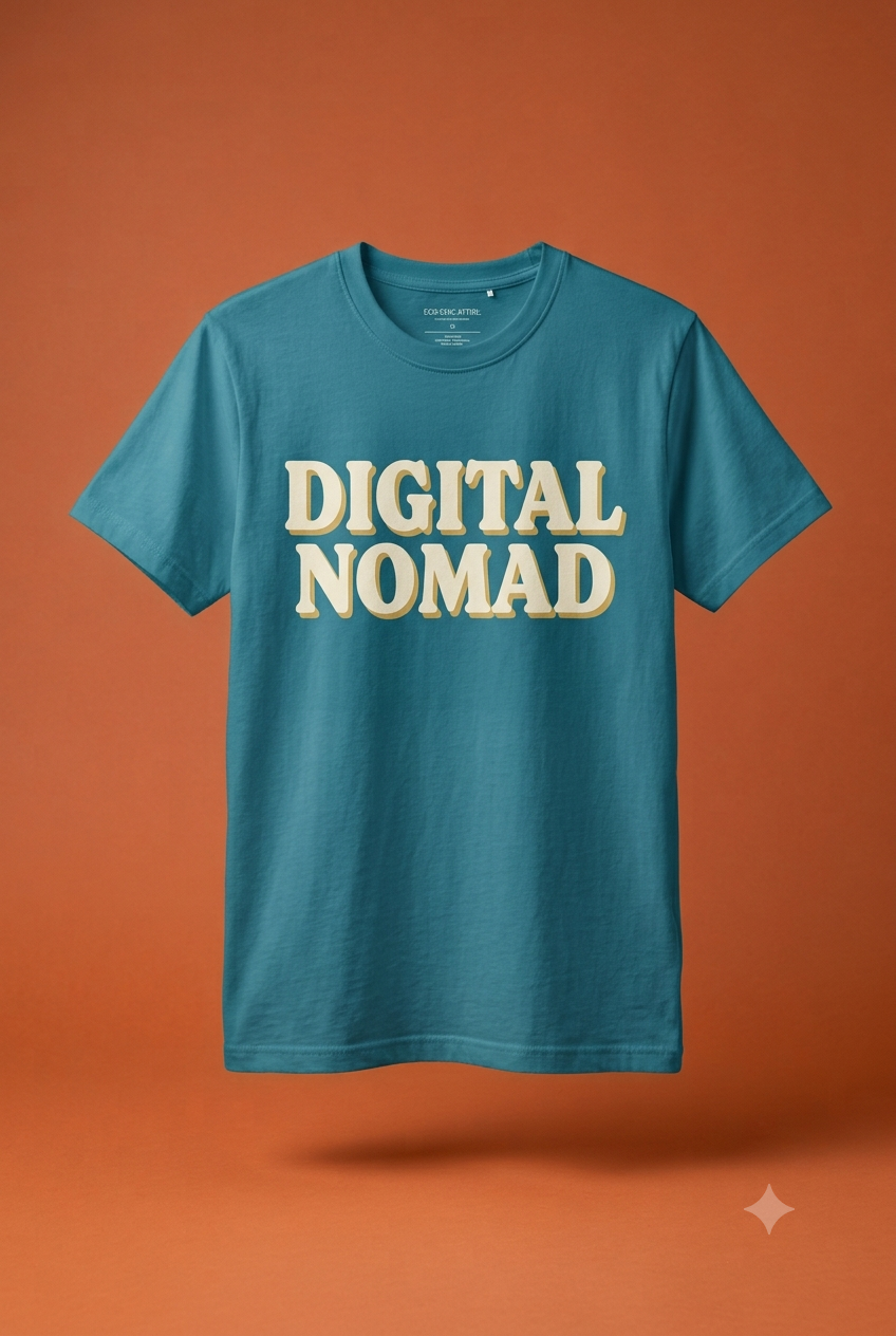 Premium Teal Teal Floating Short-Sleeve T-Shirt