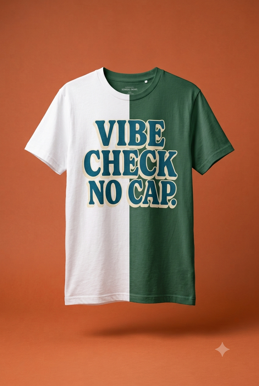 Split Vibe Crewneck T-Shirt